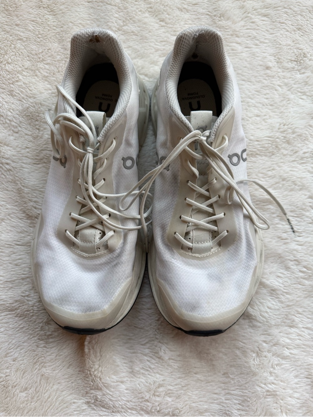 On Running Women’s White Lace-Up Athletic Sneakers